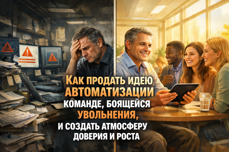 Как продать идею автоматизации команде, боящейся увольнения, и создать атмосферу доверия и роста