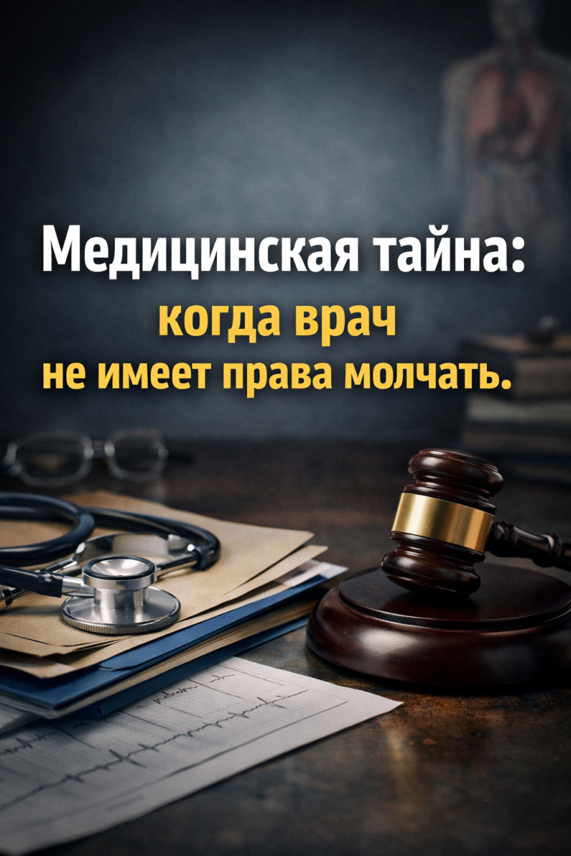 Медицинская тайна: когда врач не имеет права молчать.