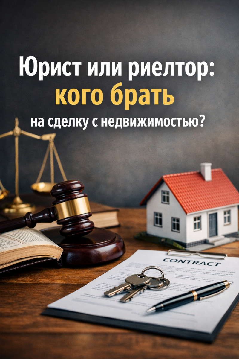 Юрист или риелтор: кого брать на сделку с недвижимостью?