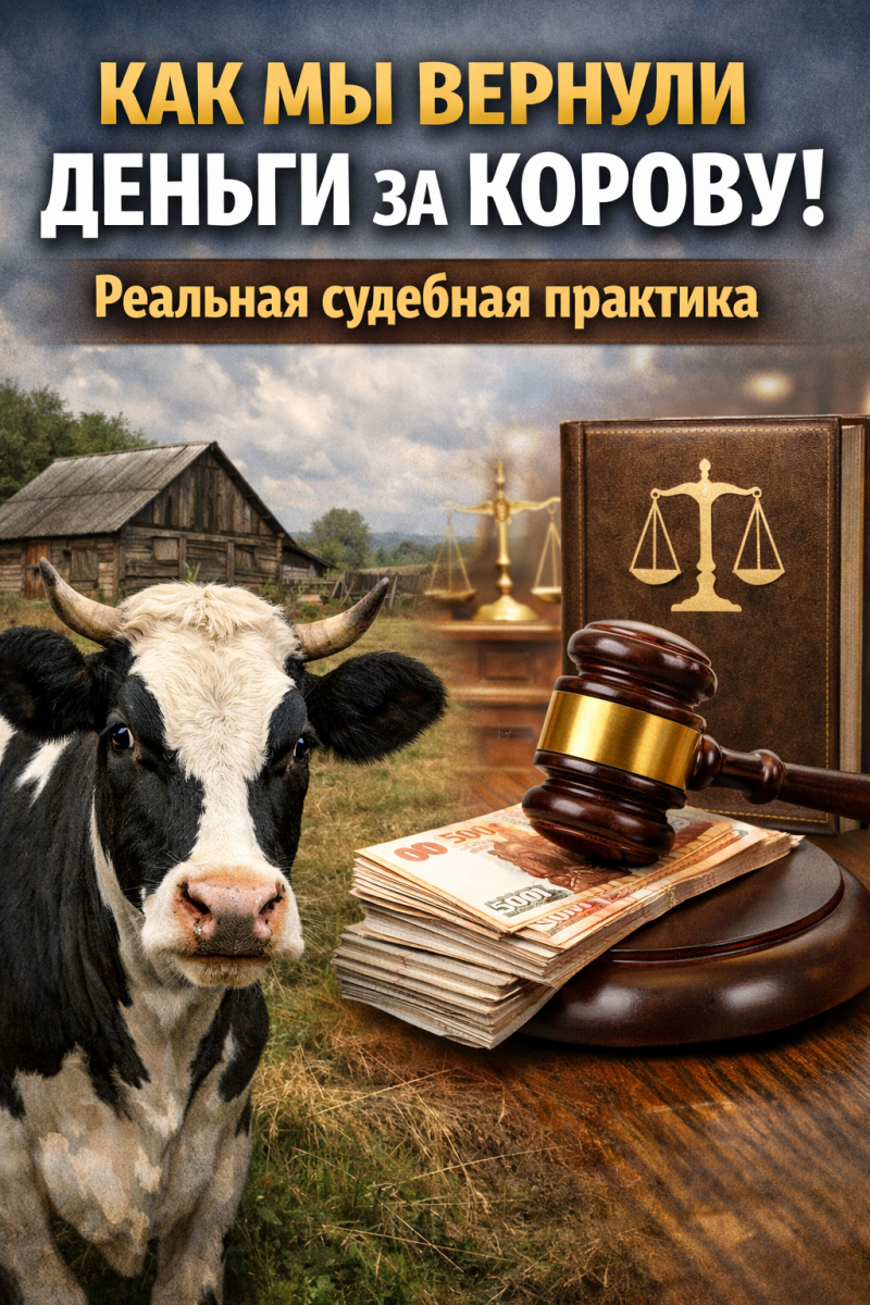 Как мы вернули деньги за корову! Реальная судебная практика.