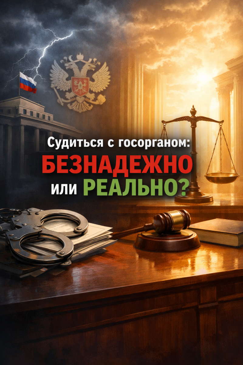 Судиться с госорганом: безнадежно или реально?