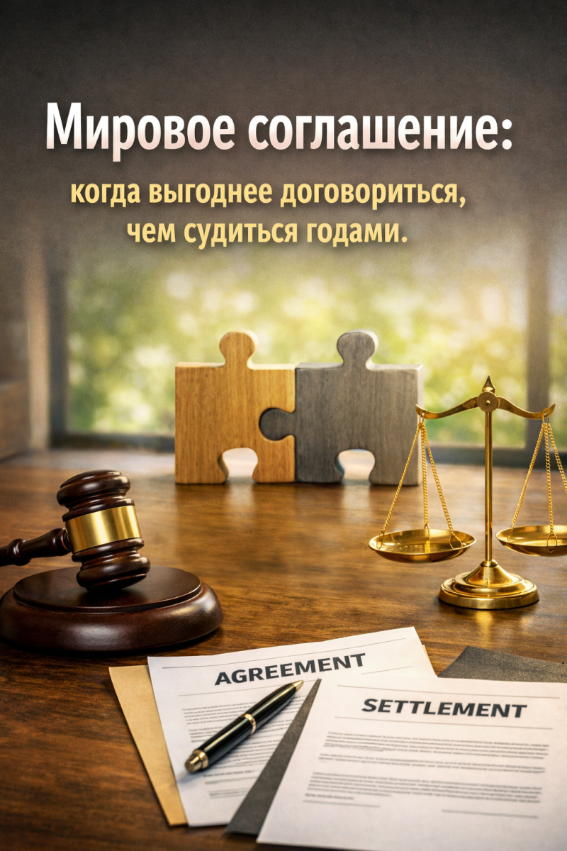 Мировое соглашение: когда выгоднее договориться, чем судиться годами.