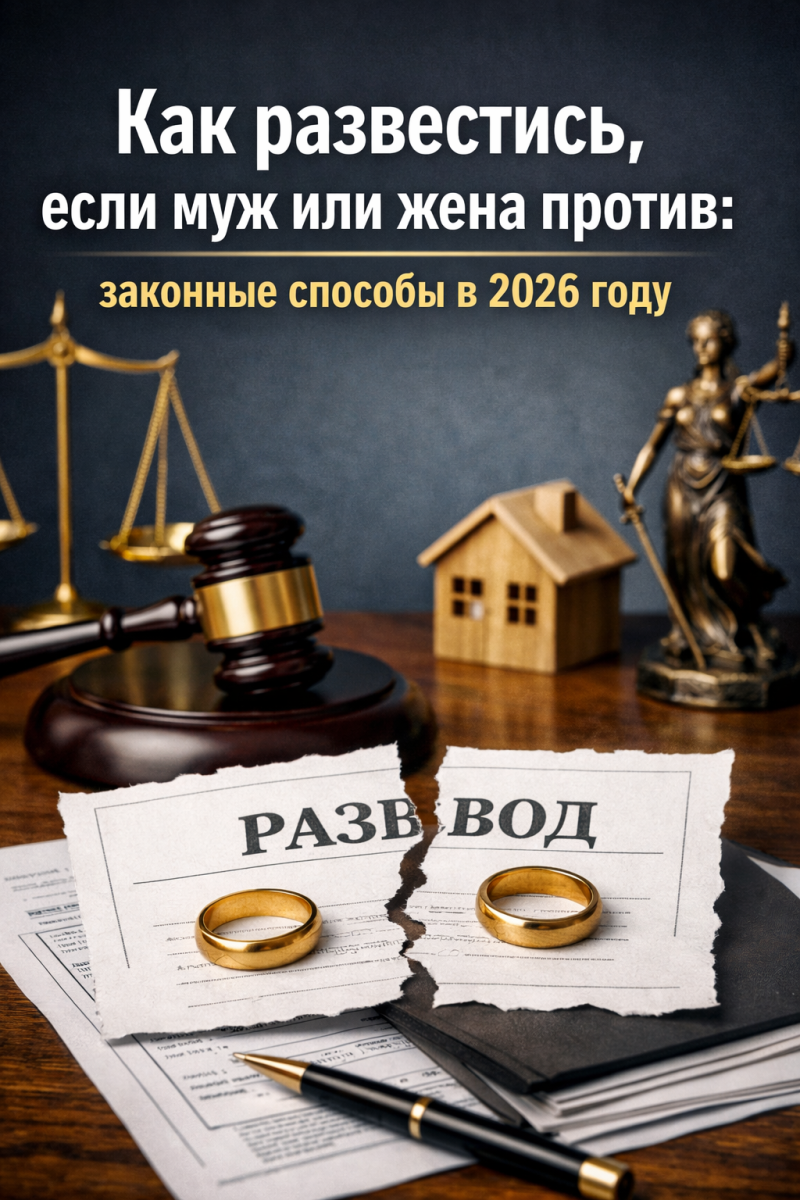 Как развестись, если муж или жена против: законные способы в 2026 году