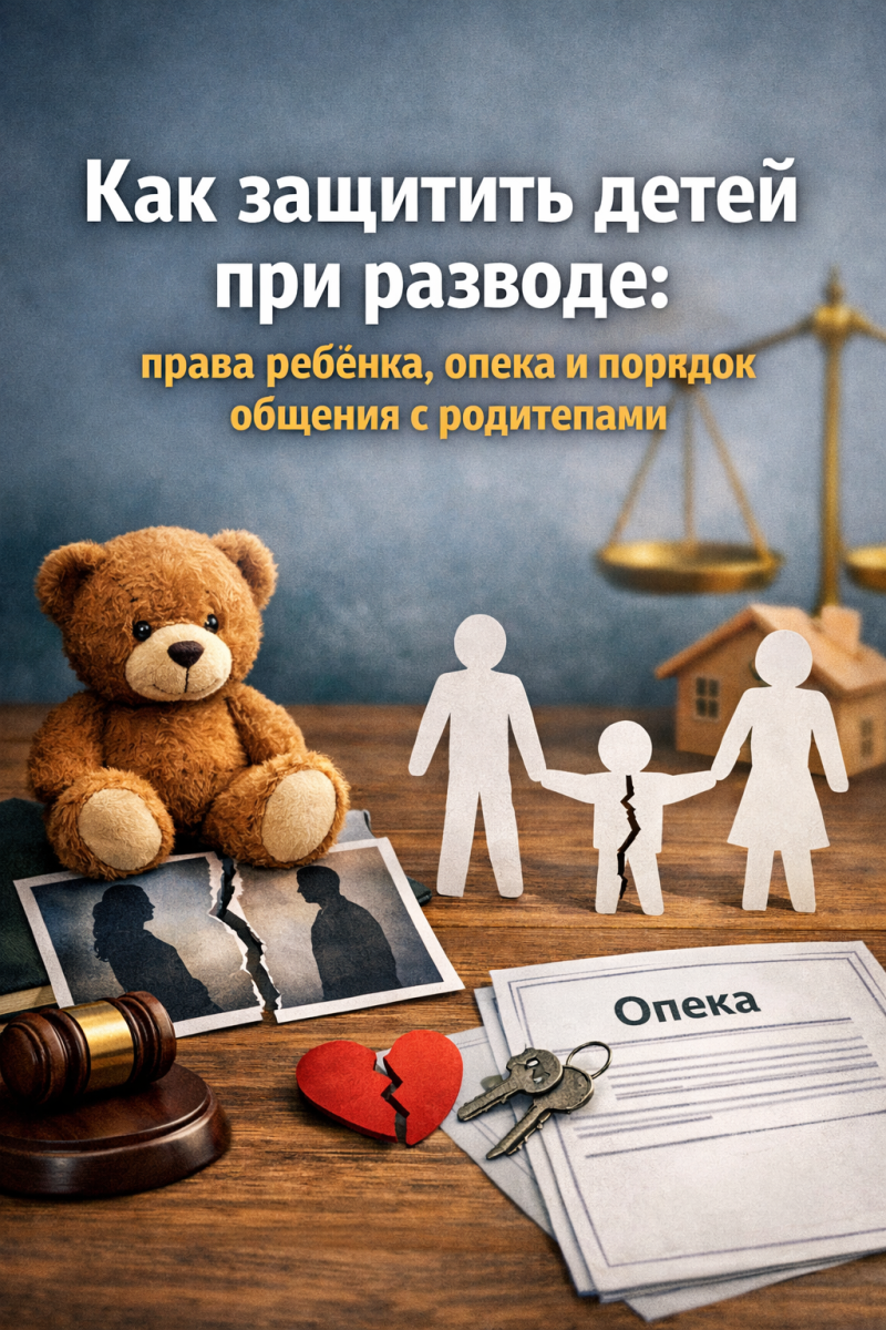Как защитить детей при разводе: права ребёнка, опека и порядок общения с родителями