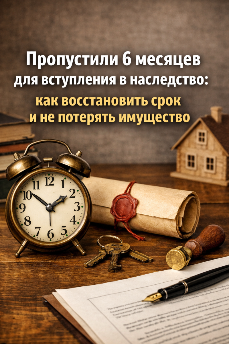 Пропустили 6 месяцев для вступления в наследство: как восстановить срок и не потерять имущество