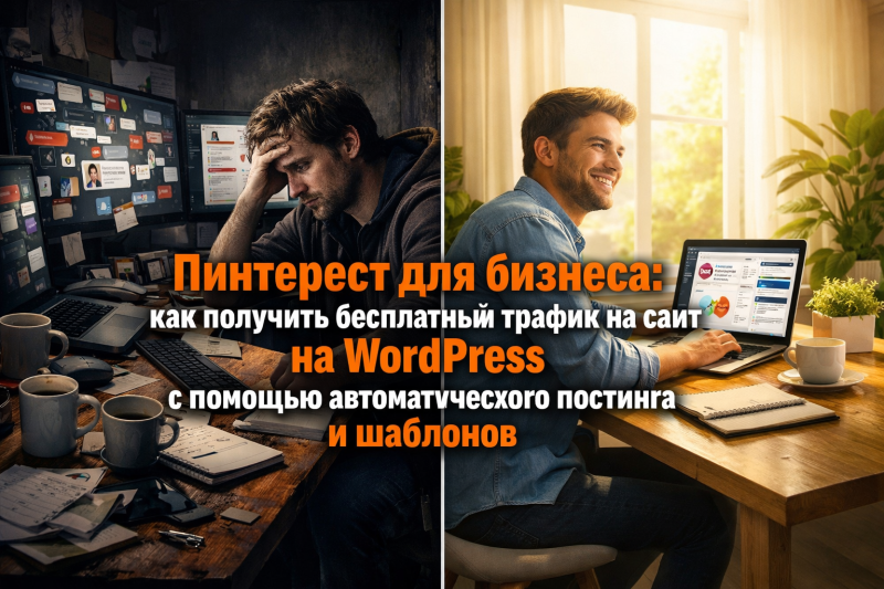 Пинтерест для бизнеса: как получить бесплатный трафик на сайт на WordPress с помощью автоматического постинга и шаблонов