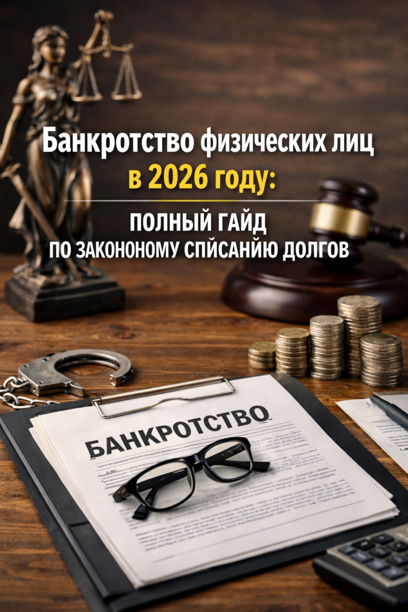 Банкротство физических лиц в 2026 году: полный гайд по законному списанию долгов