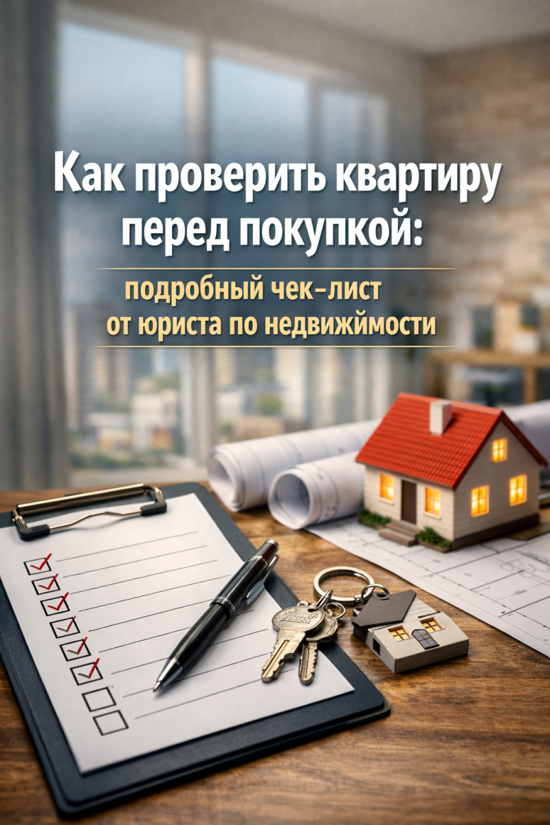 Как проверить квартиру перед покупкой: подробный чек‑лист от юриста по недвижимости