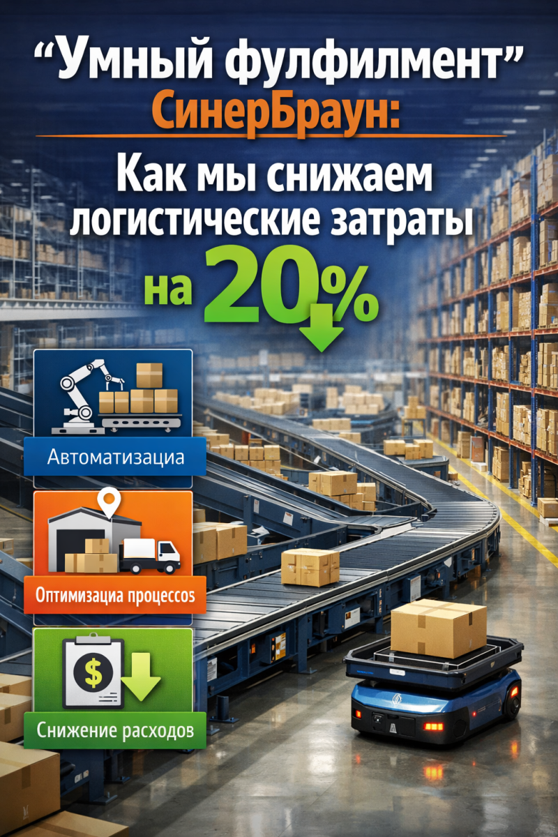 "Умный фулфилмент" СинерБраун: Как мы снижаем логистические затраты на 20%