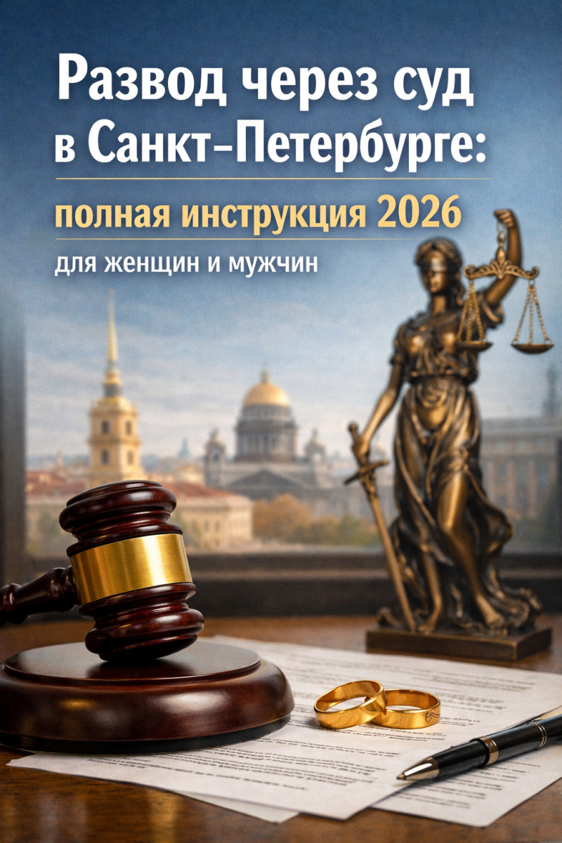 Развод через суд в Санкт‑Петербурге: полная инструкция 2026 для женщин и мужчин
