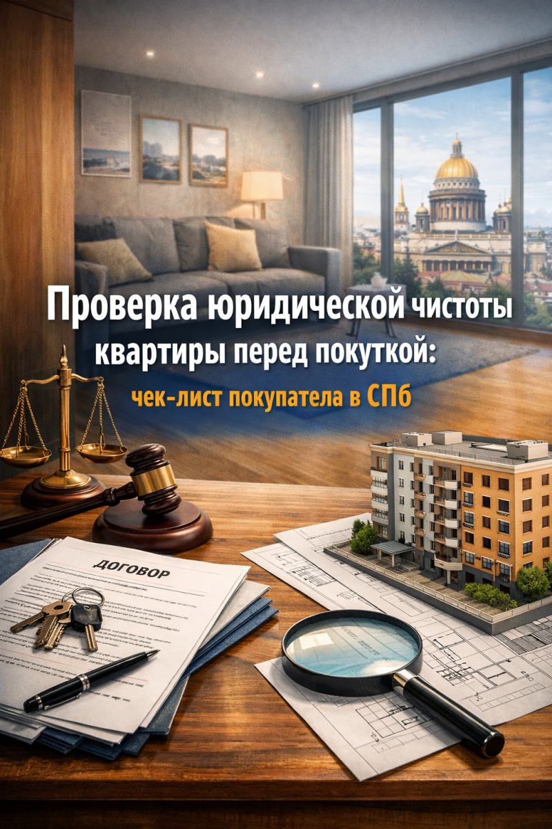 Проверка юридической чистоты квартиры перед покупкой: чек‑лист покупателя в СПб