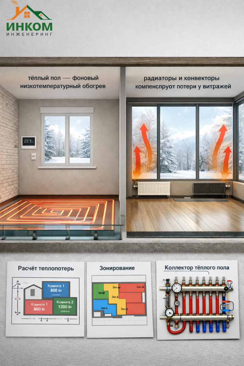 Тёплый пол или радиаторы: полное сравнение для разных комнат