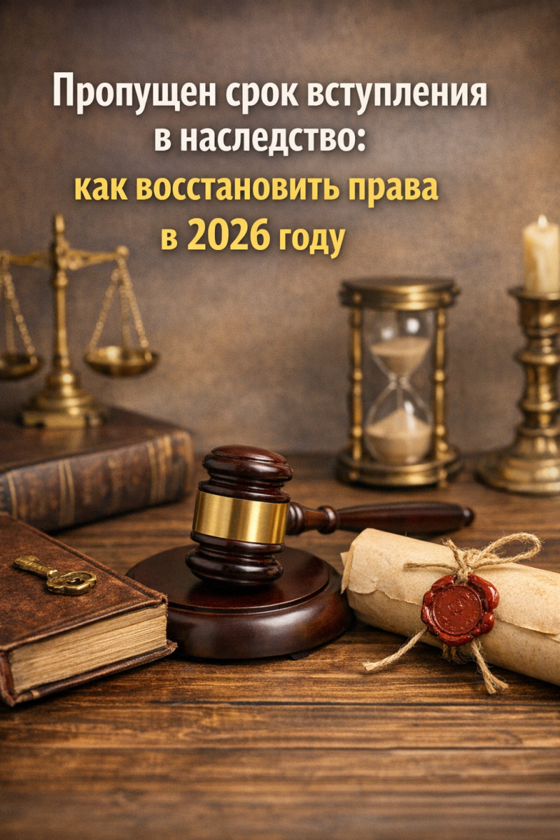 Пропущен срок вступления в наследство: как восстановить права в 2026 году