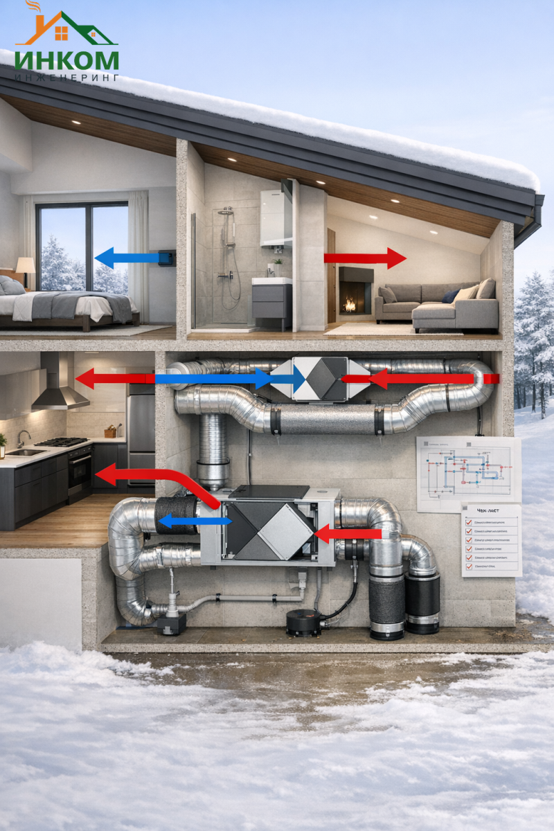 Вентиляция в частном доме: полный гайд 2025