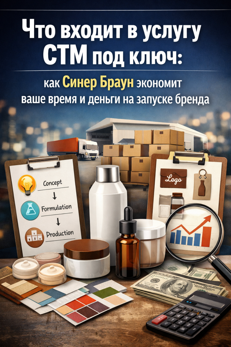 Что входит в услугу СТМ под ключ: как Синер Браун экономит ваше время и деньги на запуске бренда