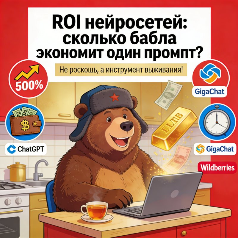 ROI нейросетей: сколько денег экономит один грамотный промпт