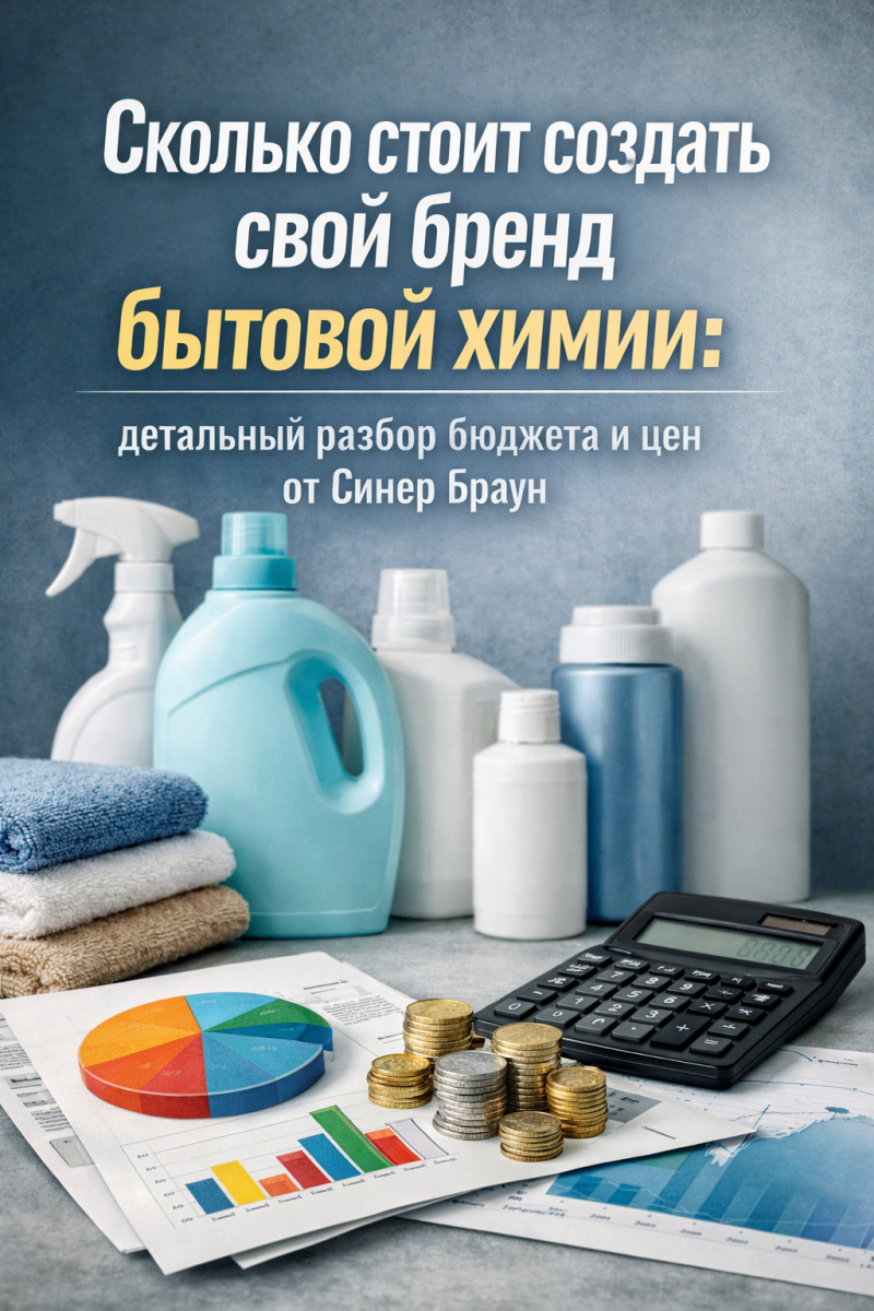 Сколько стоит создать свой бренд бытовой химии: детальный разбор бюджета и цен от Синер Браун