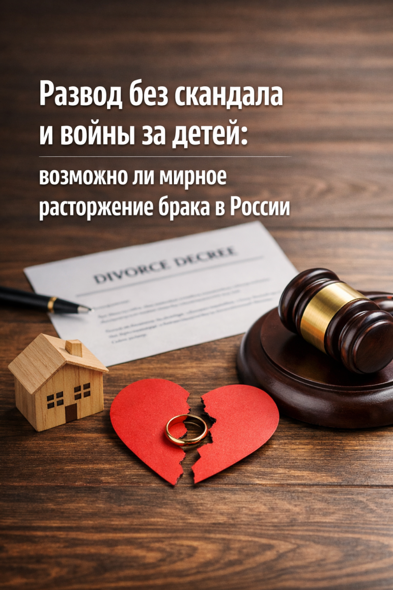 Развод без скандала и войны за детей: возможно ли мирное расторжение брака в России