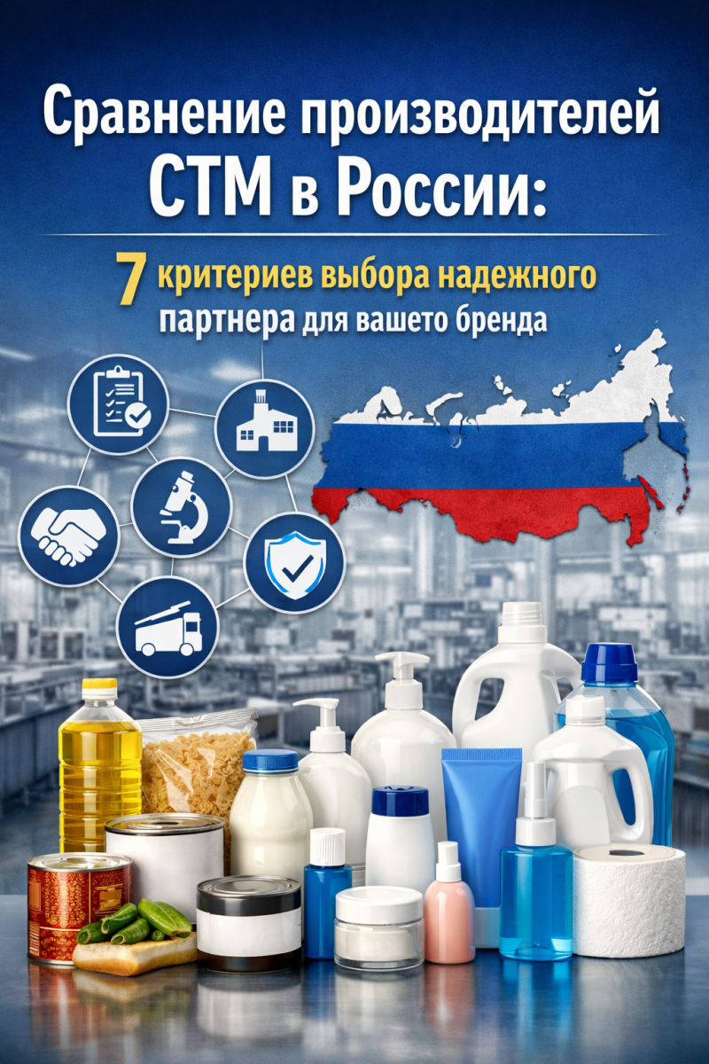 Сравнение производителей СТМ в России: 7 критериев выбора надежного партнера для вашего бренда