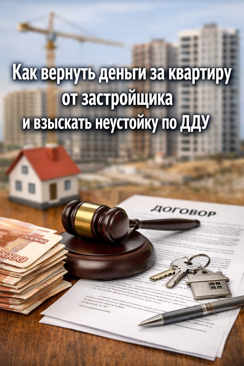 Как вернуть деньги за квартиру от застройщика и взыскать неустойку по ДДУ