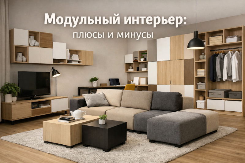 Модульные решения для интерьера: преимущества и недостатки