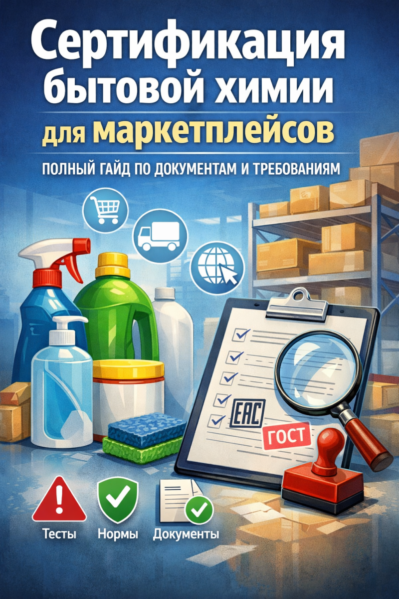 Сертификация бытовой химии для маркетплейсов: полный гайд по документам и требованиям