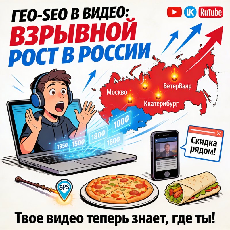 Гео-SEO в Видео: автоматическое наложение локальных офферов