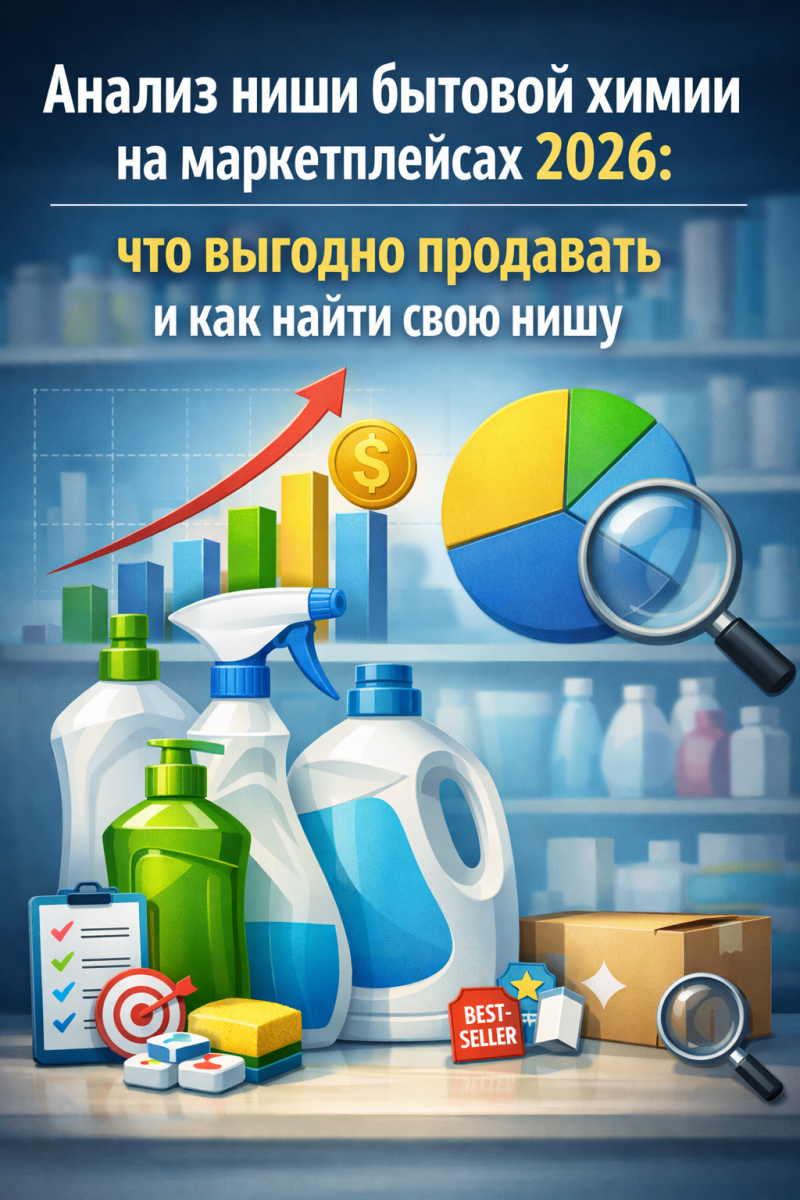Анализ ниши бытовой химии на маркетплейсах 2026: что выгодно продавать и как найти свою нишу