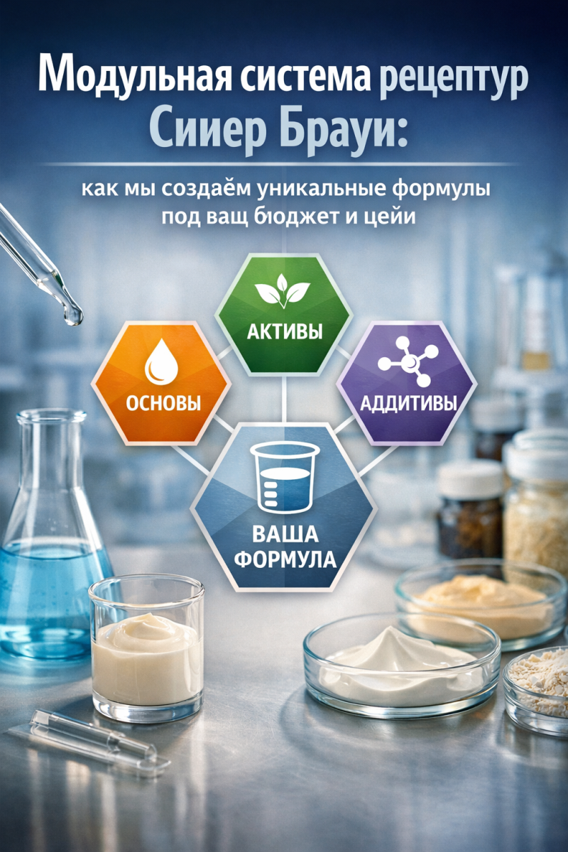 Модульная система рецептур Синер Браун: как мы создаем уникальные формулы под ваш бюджет и цели