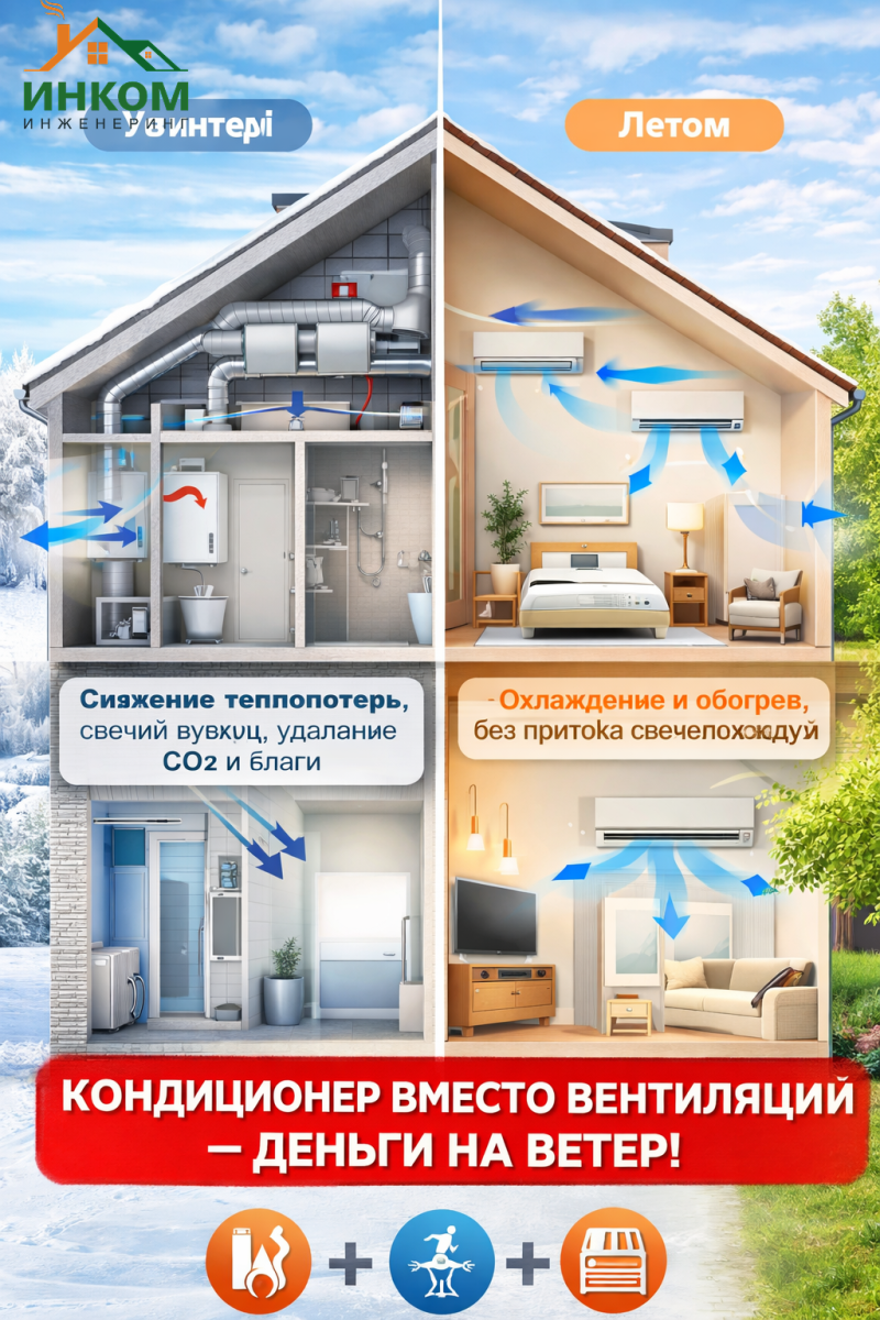 Вентиляция с рекуперацией vs кондиционер: что эффективнее 2025