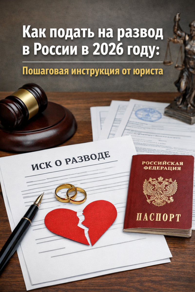 Как подать на развод в России в 2026 году: пошаговая инструкция от юриста