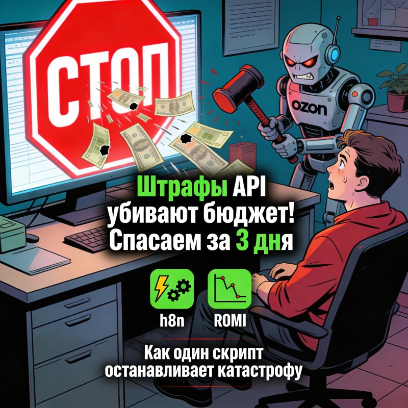 Ozon штрафы API —  пауза рекламы 