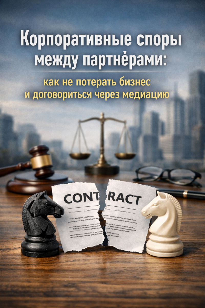 Корпоративные споры между партнёрами: как не потерять бизнес и договориться через медиацию