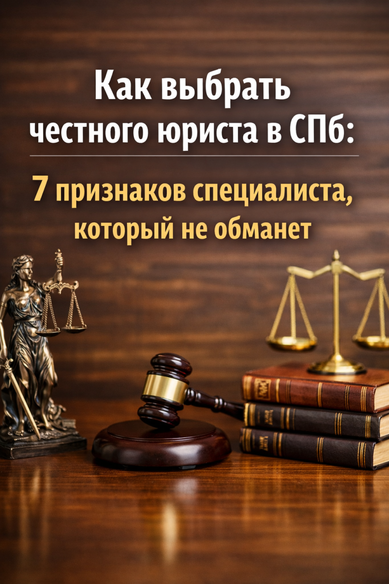 Как выбрать честного юриста в СПб: 7 признаков специалиста, который не обманет
