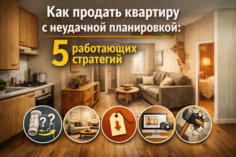 Как продать квартиру с неудачной планировкой: 5 работающих стратегий