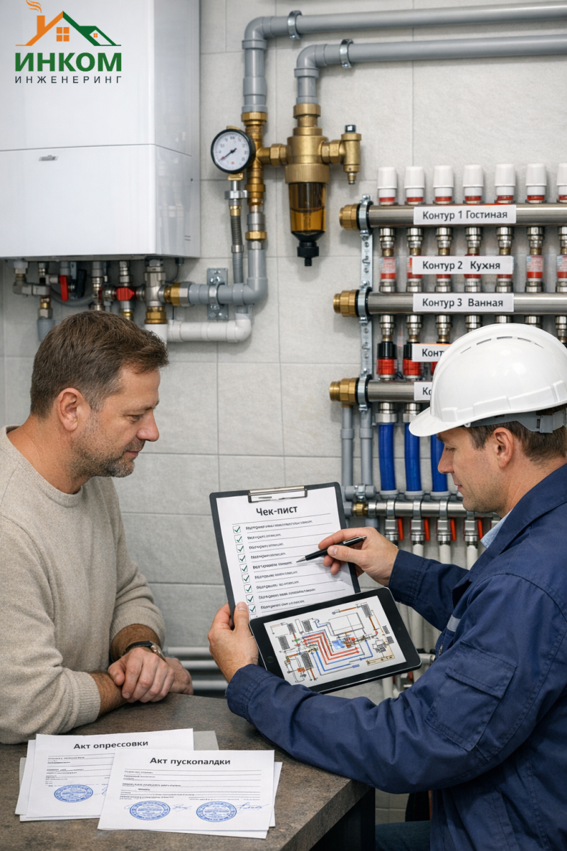 Как проверить качество монтажа отопления: чек-лист для заказчика