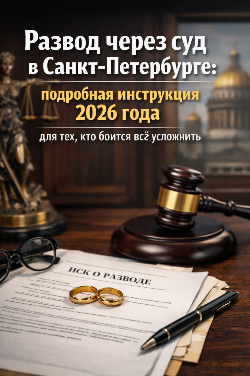 Развод через суд в Санкт-Петербурге: подробная инструкция 2026 года для тех, кто боится всё усложнить