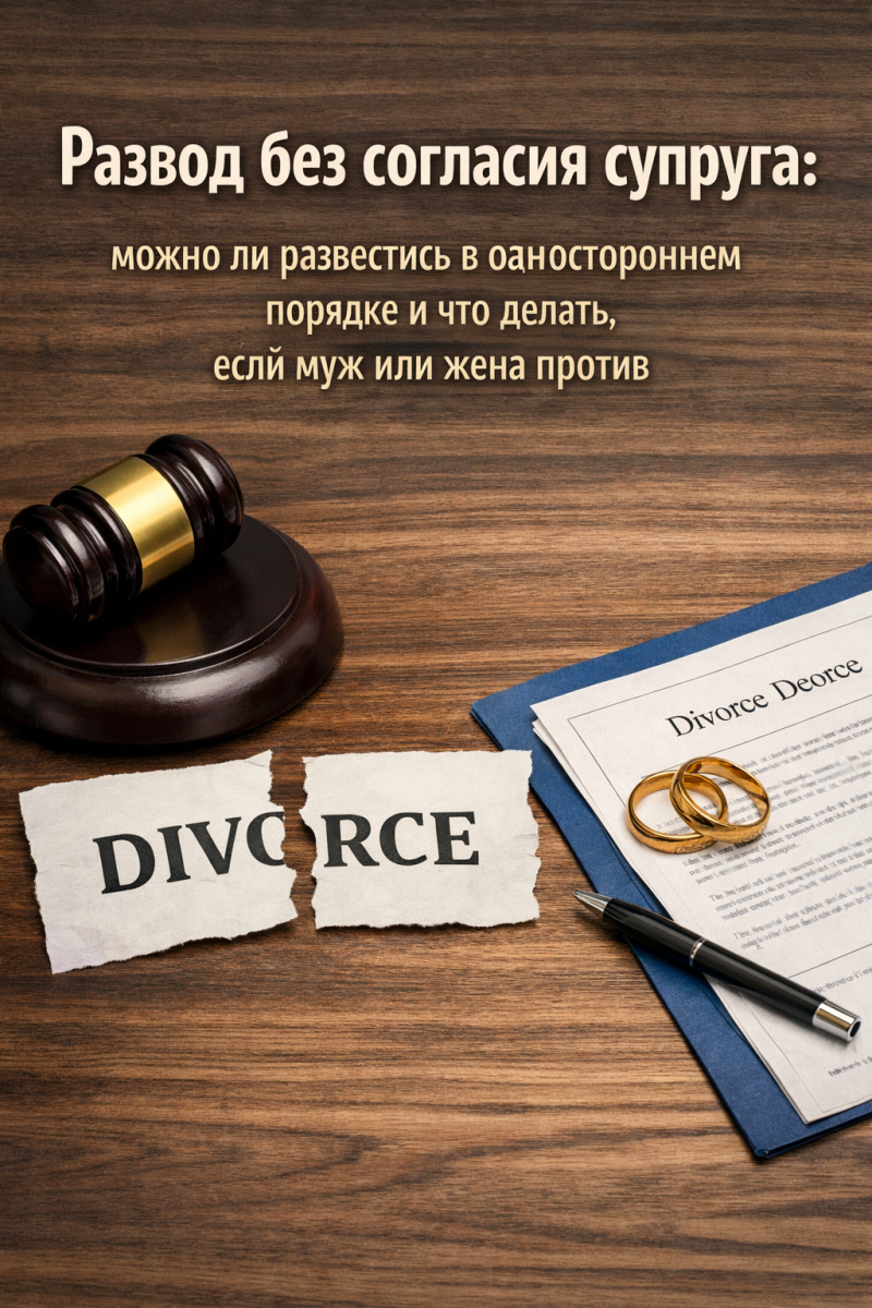 Развод без согласия супруга: можно ли развестись в одностороннем порядке и что делать, если муж или жена против