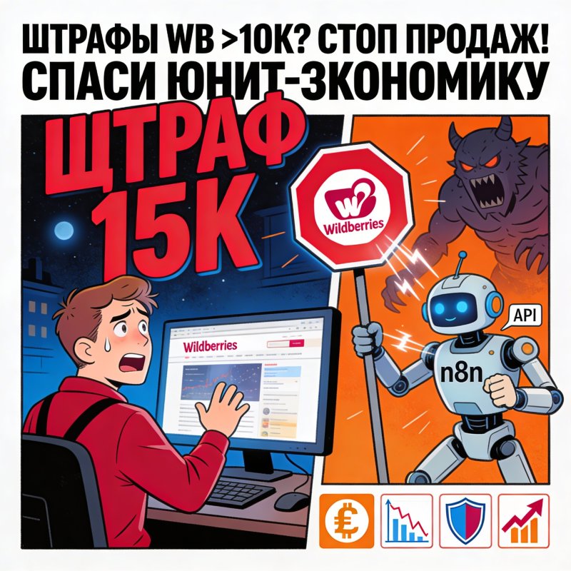 WB штрафы >10к — автоматический стоп