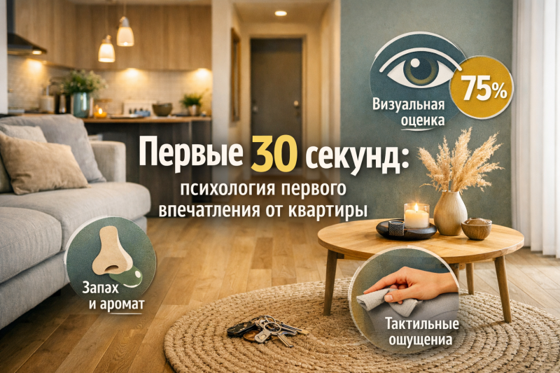 Первые 30 секунд: психология первого впечатления от квартиры