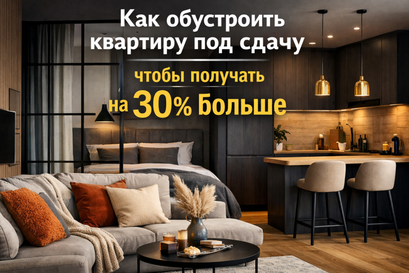Как обустроить квартиру под сдачу, чтобы получать на 30% больше