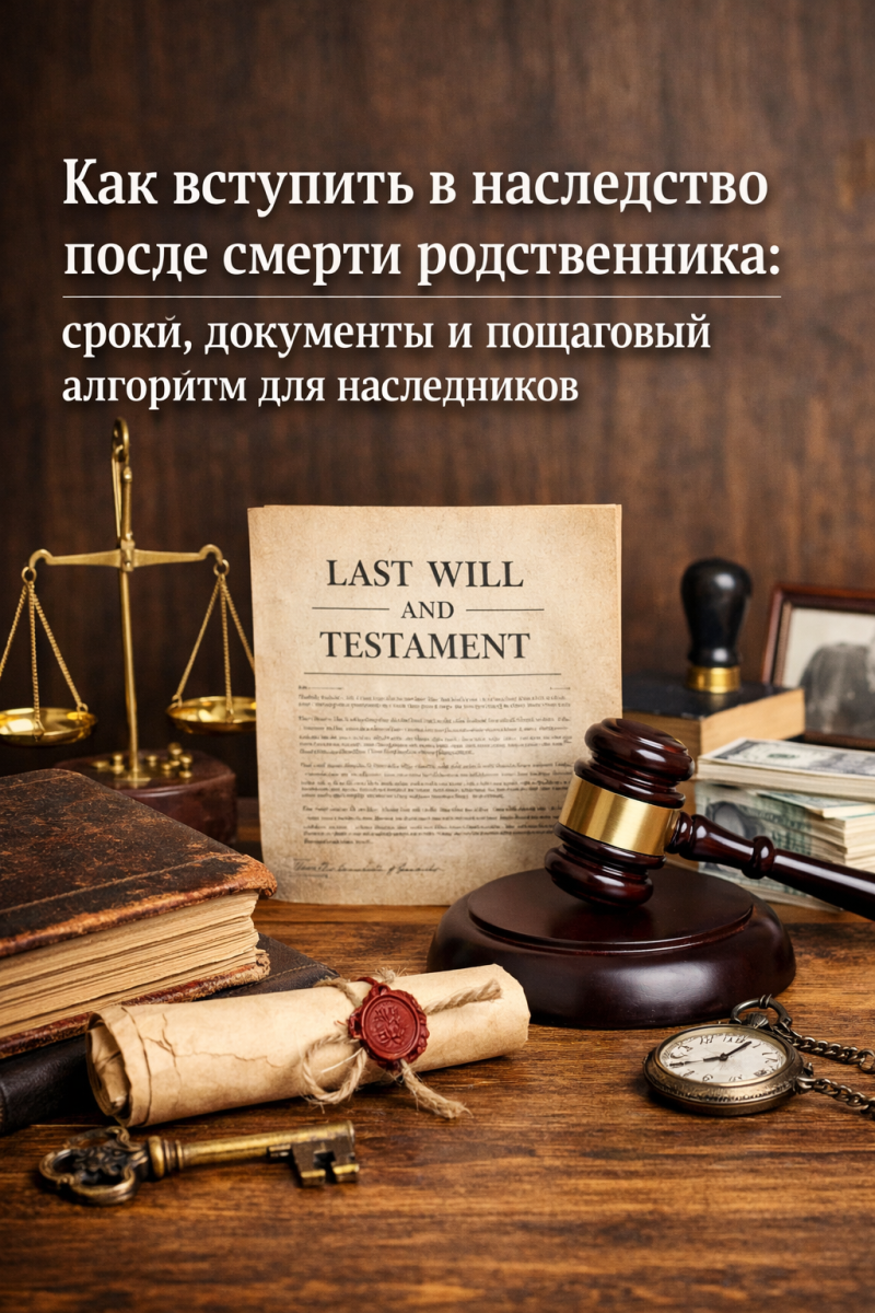 Как вступить в наследство после смерти родственника: сроки, документы и пошаговый алгоритм для наследников