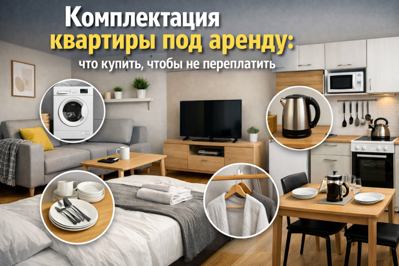 Комплектация квартиры под аренду: что купить, чтобы не переплатить