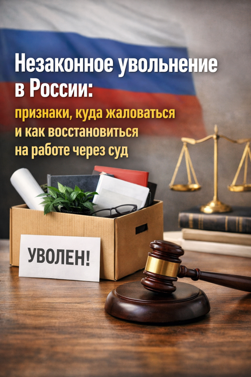 Незаконное увольнение в России: признаки, куда жаловаться и как восстановиться на работе через суд