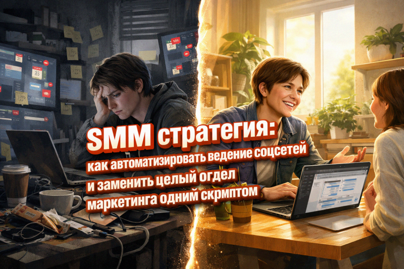 SMM стратегия: как автоматизировать ведение соцсетей и заменить целый отдел маркетинга одним скриптом