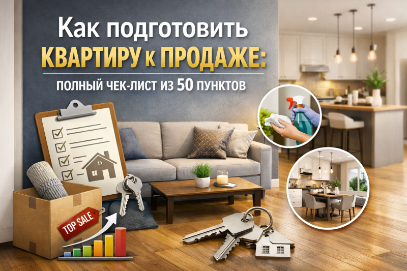 Как подготовить квартиру к продаже: полный чек-лист из 50 пунктов