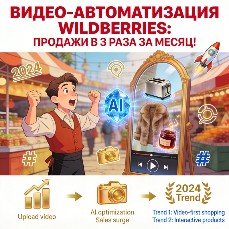 Кейс: как видео-автоматизация подняла продажи на WB в 3 раза