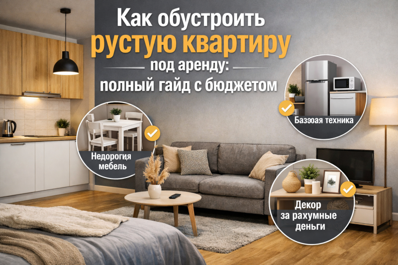 Как обустроить пустую квартиру под аренду: полный гайд с бюджетом