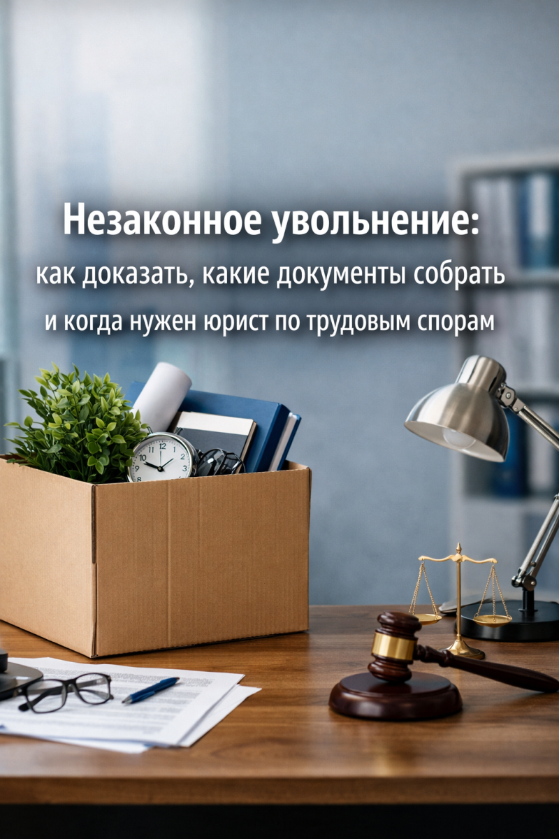 Незаконное увольнение: как доказать, какие документы собрать и когда нужен юрист по трудовым спорам