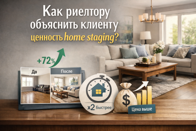 Как риелтору объяснить клиенту ценность home staging?